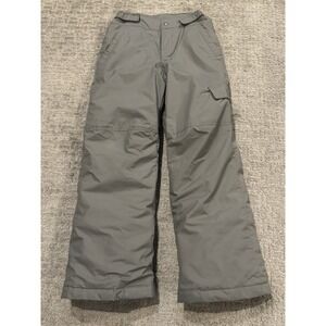 Columbia Snow Pants Kids Medium Ski Pants Gray Youth M 10 - 12